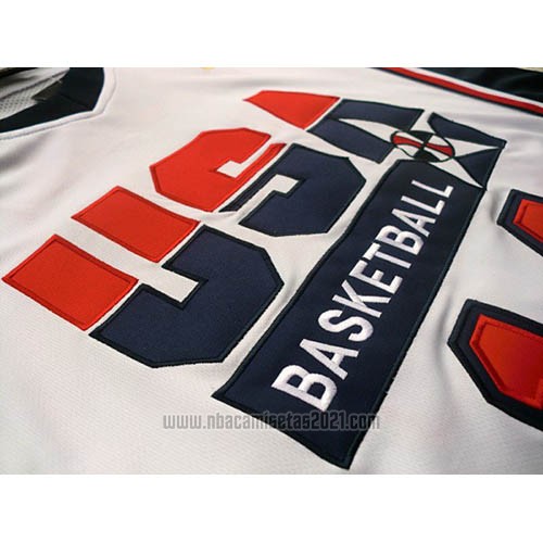 Camiseta USA 1992 Charles Barkley #14 Blanco
